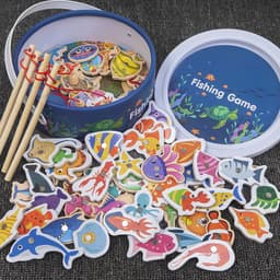 image-Fishing Toy Children Magnetic Fish Boys Girls Infants-One Year and a Half Year Old Baby Early Education Brain Wholesale