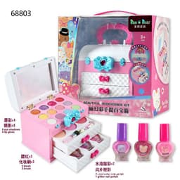 image-Kids Makeup Toy Suitcase - Princess Makeup Set for Girls 7-14 Years Old - Birthday Gift