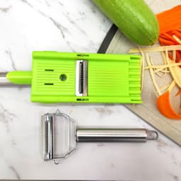 image-Two in One Grater Peeler Stainless Steel