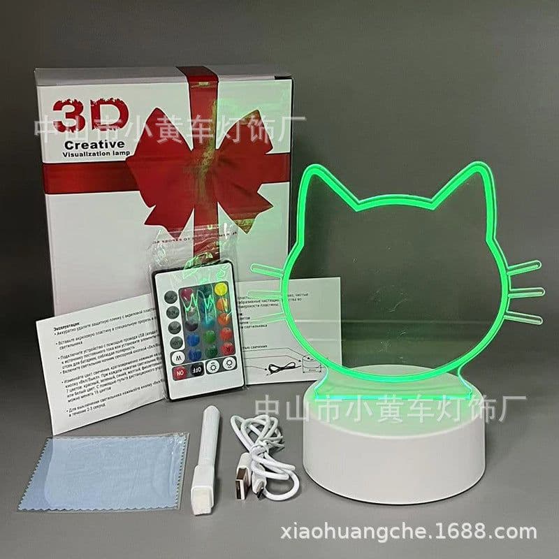 image-16-Color Remote USB 3D Night Light Erasable Graffiti Board Lamp 12*15