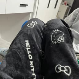 image-Flannel Cartoon Hello Kitty Pajama Pants - Pink