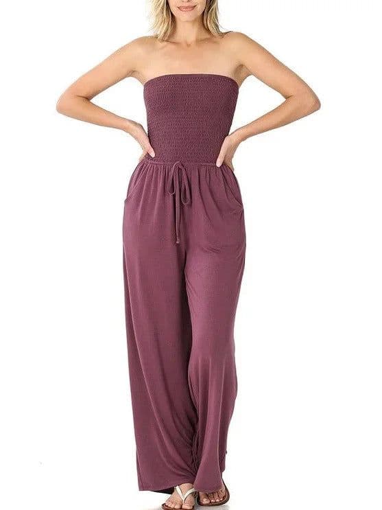 image-Women's 2023 Cross-Border Loose Jumpsuit - Solid Color
