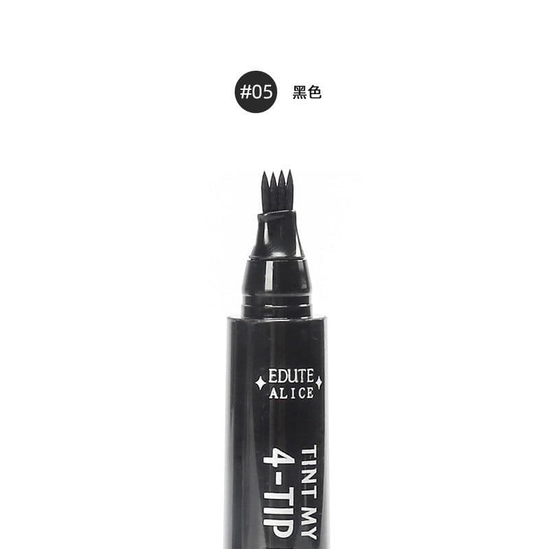 image-Cross-border hot selling four-head forked liquid eyebrow pencil Korean version four-claw waterproof and anti-Han long-lasting not easy to smudge lazy eyebrow pencil