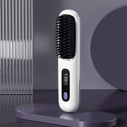 image-Xuandeli S7 Wireless Hair Straightener Comb - Ceramic LCD