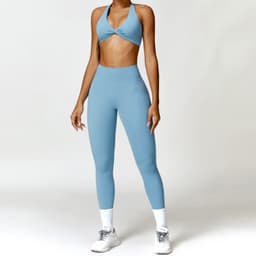image-Zechuang Women's Yoga Set - Quick-Drying Fitness Sportswear