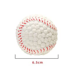 image-EETOYS Latex Rugby Tennis Dog Toy - Melon Large Sound Ball Pet