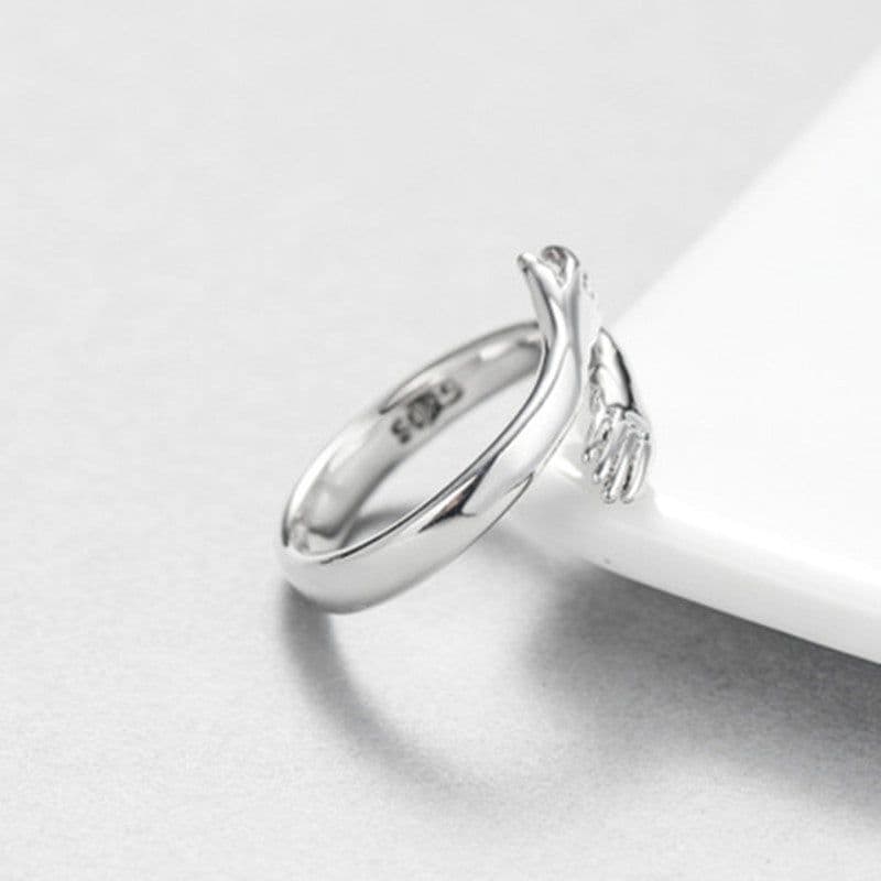 image-Yunjin Couple Rings Adjustable Gold Alloy