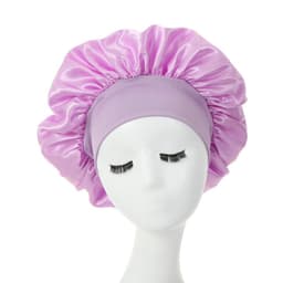 image-Amazon hot selling wide strip wide brim high elastic headband night cap ladies chemotherapy cap hair care cap