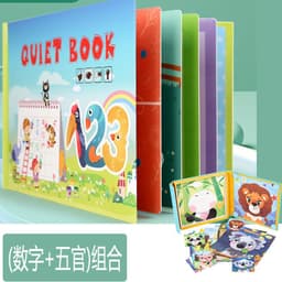 image-Children's Sticker Book - Quiet Paste Montessori