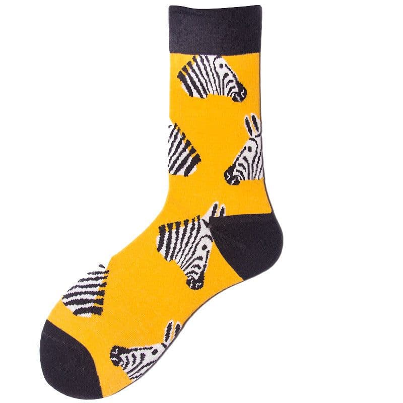 image-Cotton Socks Men's Mid-Tube Casual - Cityscape