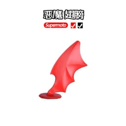 image-Electric vehicle helmet decoration big and small horns motorcycle helmet devil sucker horns universal wings creative personality
