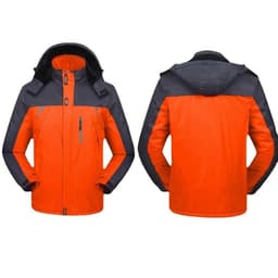 image-Autumn Winter Work Jacket - Hooded Waterproof Fleece