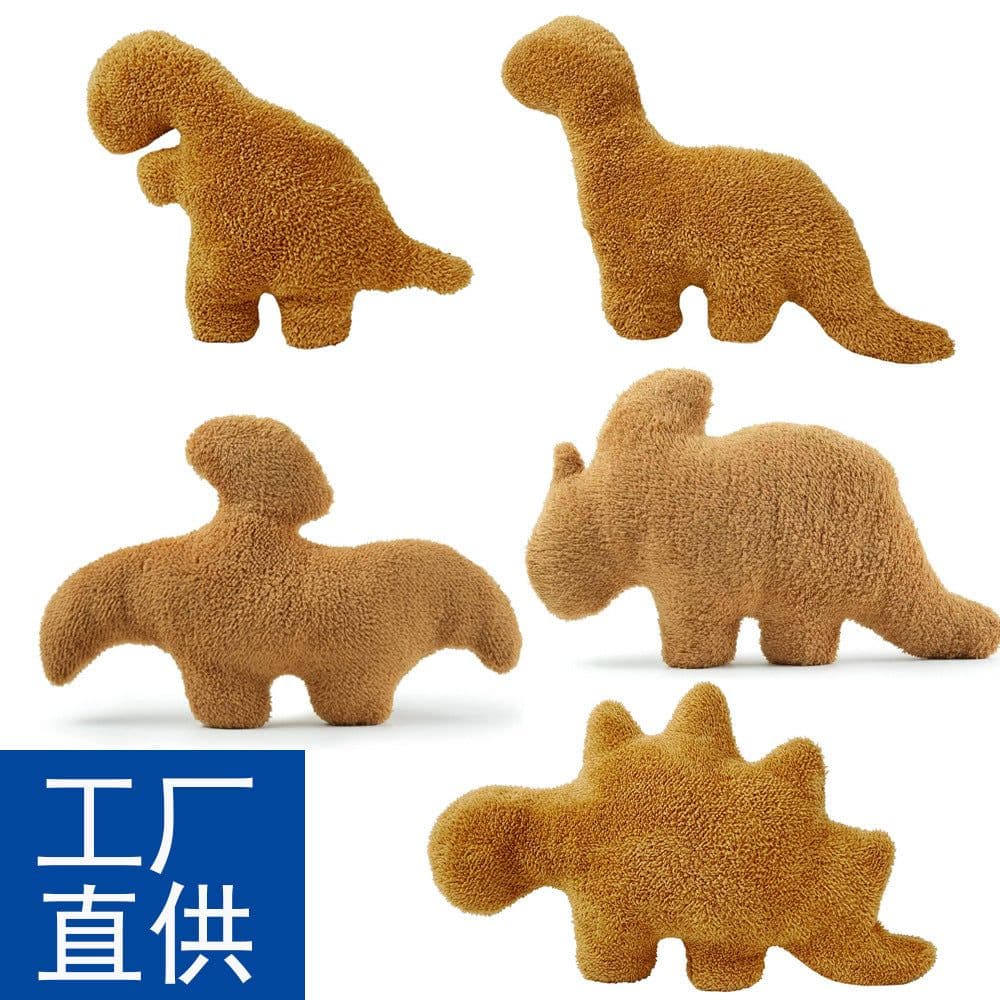 image-Dinosaur Plush Toy - Dino Chicken Nugget Stegosaurus