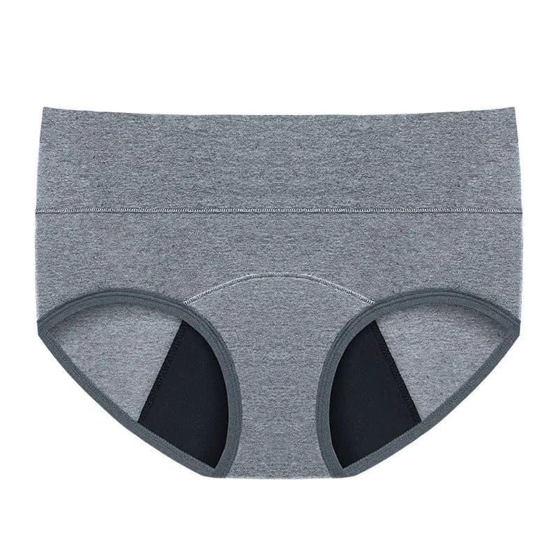 image-Women's Physiological Pants 3XL Blue Cotton High Waist