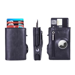 image-Camouflage Green RFID Card Holder - PU Leather