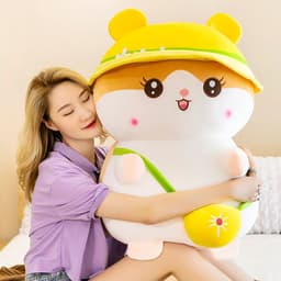 image-Yellow Hamster Plush Toy