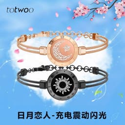 image-totwoo Smart Couple Bracelets - Sun Moon Titanium Steel