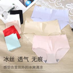 image-Women's High-Waist Nylon Briefs - Light Purple XXL