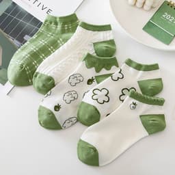 image-Socks women's socks shallow mouth spring and autumn cute Japanese cartoon brown bear summer thin invisible short boat socks women