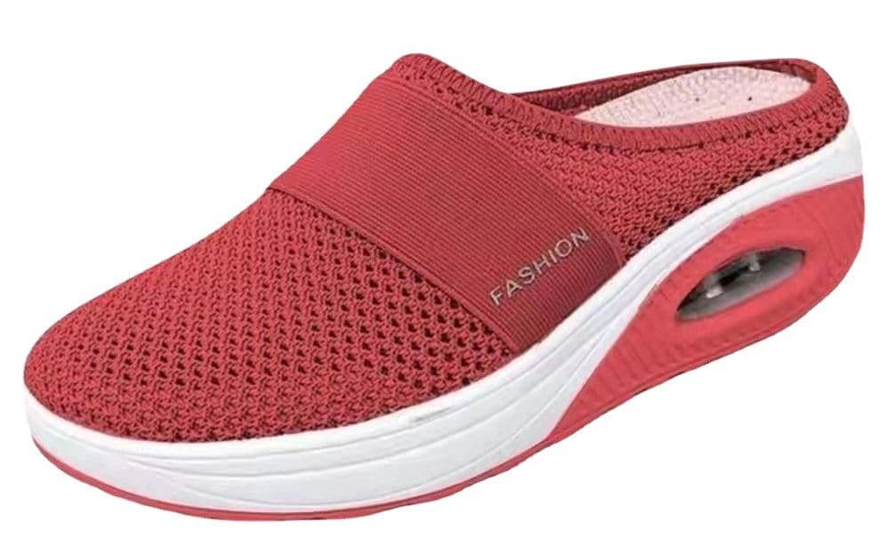 image-Women's Baotou Mesh Slippers Black Size 43
