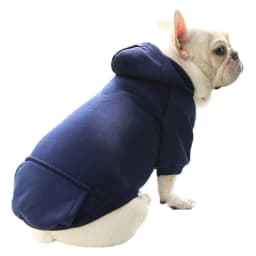 image-Pet Hoodie Sweater - Gray Denim Pocket for Dogs & Cats