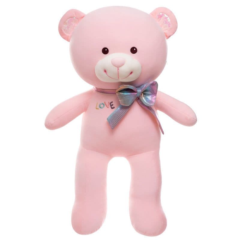 image-Creative Pink Big Bear Plush Toy Doll - Valentine's Gift
