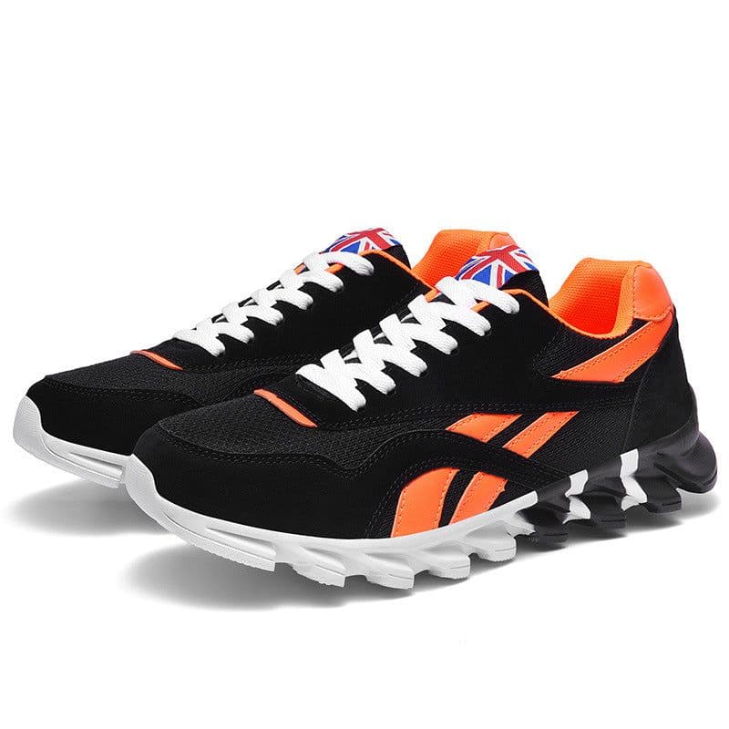image-Miyuki Sports Shoes - White Red Stripe Running Casual