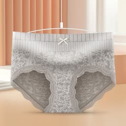 image-Women's Graphene Antibacterial Briefs - Nude L