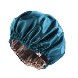 image-Satin Shower Cap - Deep Purple, Elastic, Unisex, One Size, Popular in Europe and America