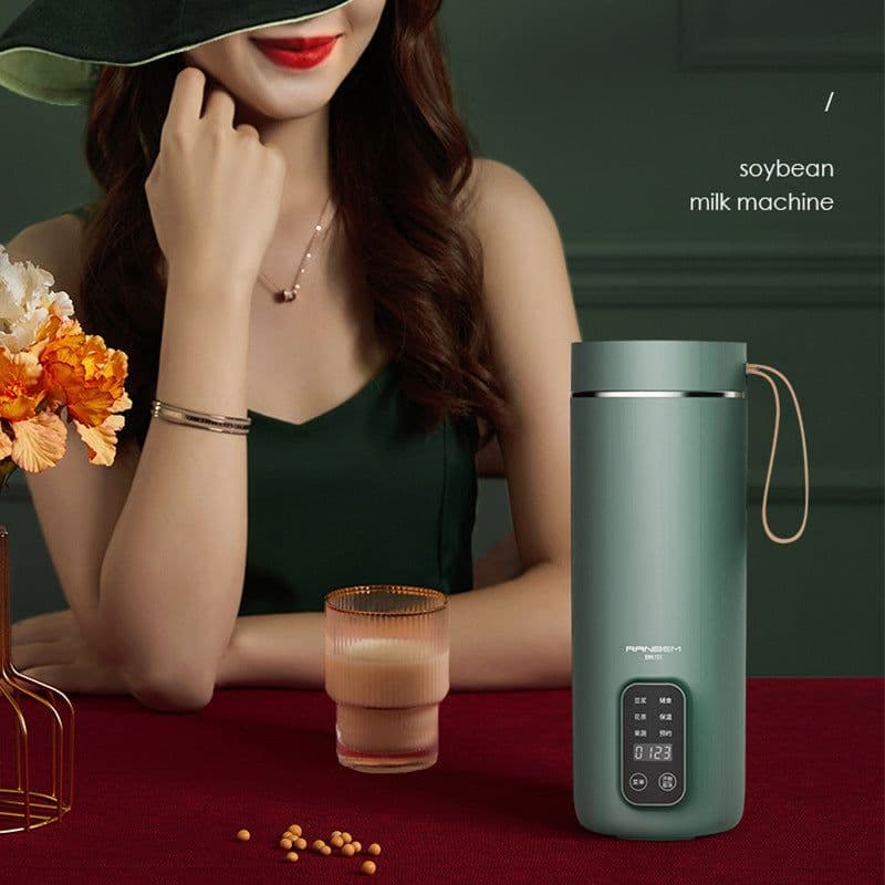 image-Ranbem 726S Soy Milk Maker - Retro Green 300W