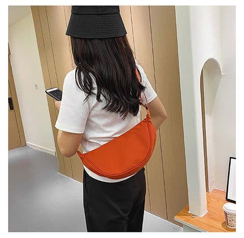 image-Canvas Messenger Bag - Black Student Fashion