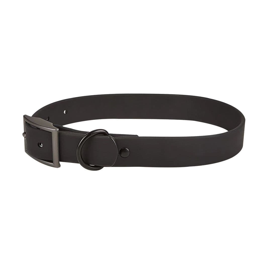image-Waterproof Dog Harness - PVC Anti-Bite Dog Collar & Leash Brown Set