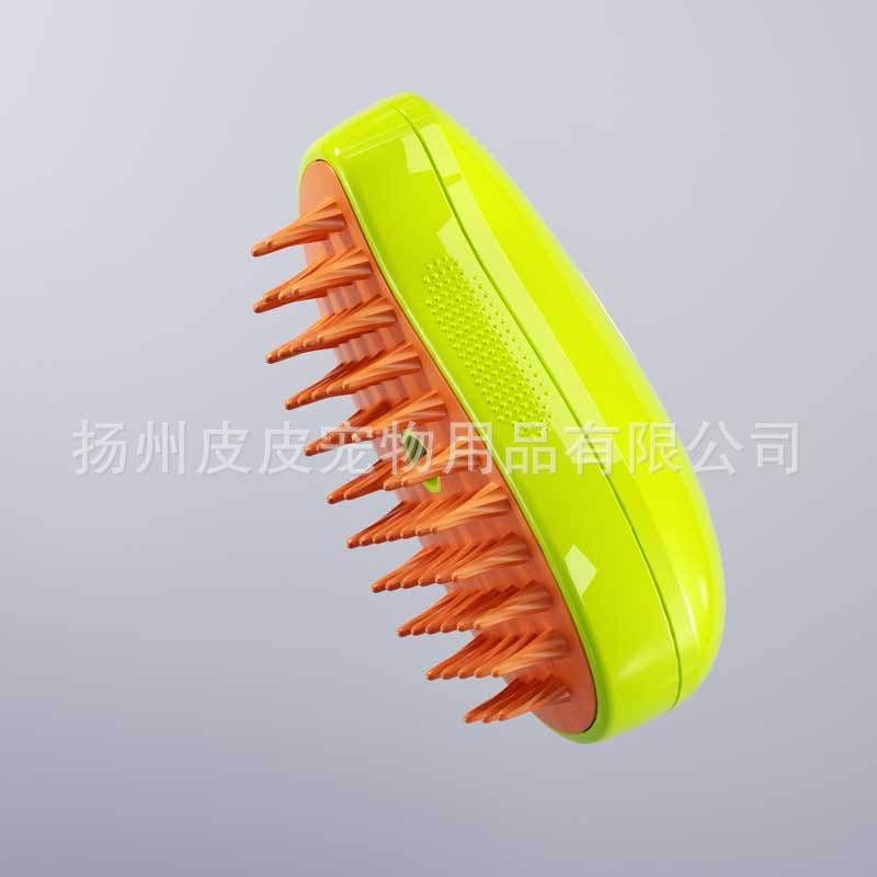 image-Pet Spray Massage Comb for Dogs - Green