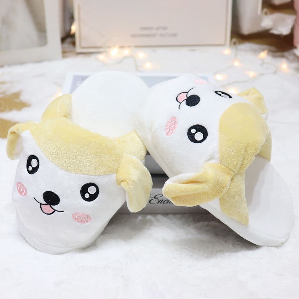 image-Cute Cartoon Slippers - Moving Ears Anti-slip Blue