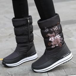 image-cocodog Women's Snow Boots - Black High-Top Winter