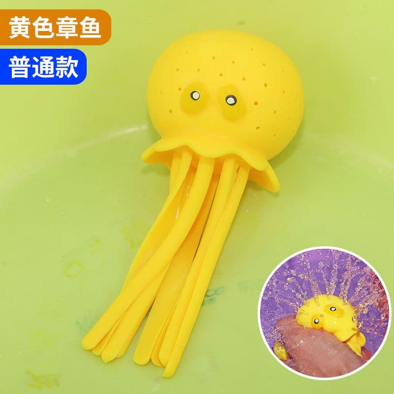 image-Cross-border water-absorbing octopus children's bath baby water toys beach boy swimming pool decompression new water spray hot style