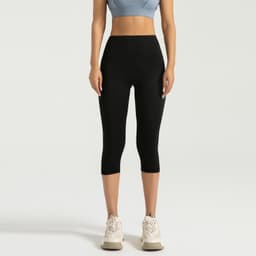 image-Peach High Waist 7-Point Yoga Pants - Quick Dry