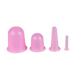 image-Spot high-transparency silicone cupping device, household vacuum massage cup, food-grade moisture-absorbing silicone cupping