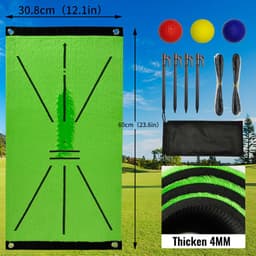 image-Golf Swing Mat - Indoor Outdoor Hitting Pad