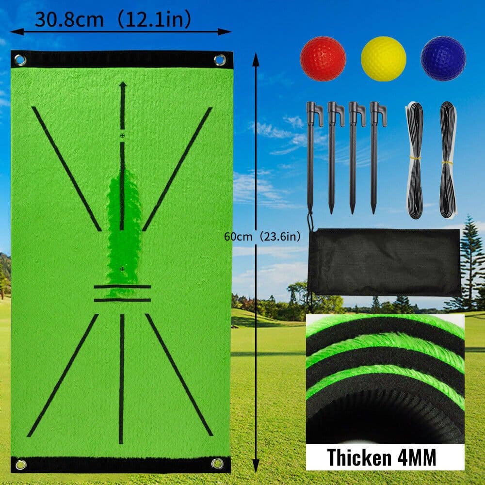 image-Golf Swing Mat - Indoor Outdoor Hitting Pad