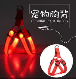 image-Amazon LED pet supplies LED luminous dog harness for medium and large dogs luminous dog aquarium lights led