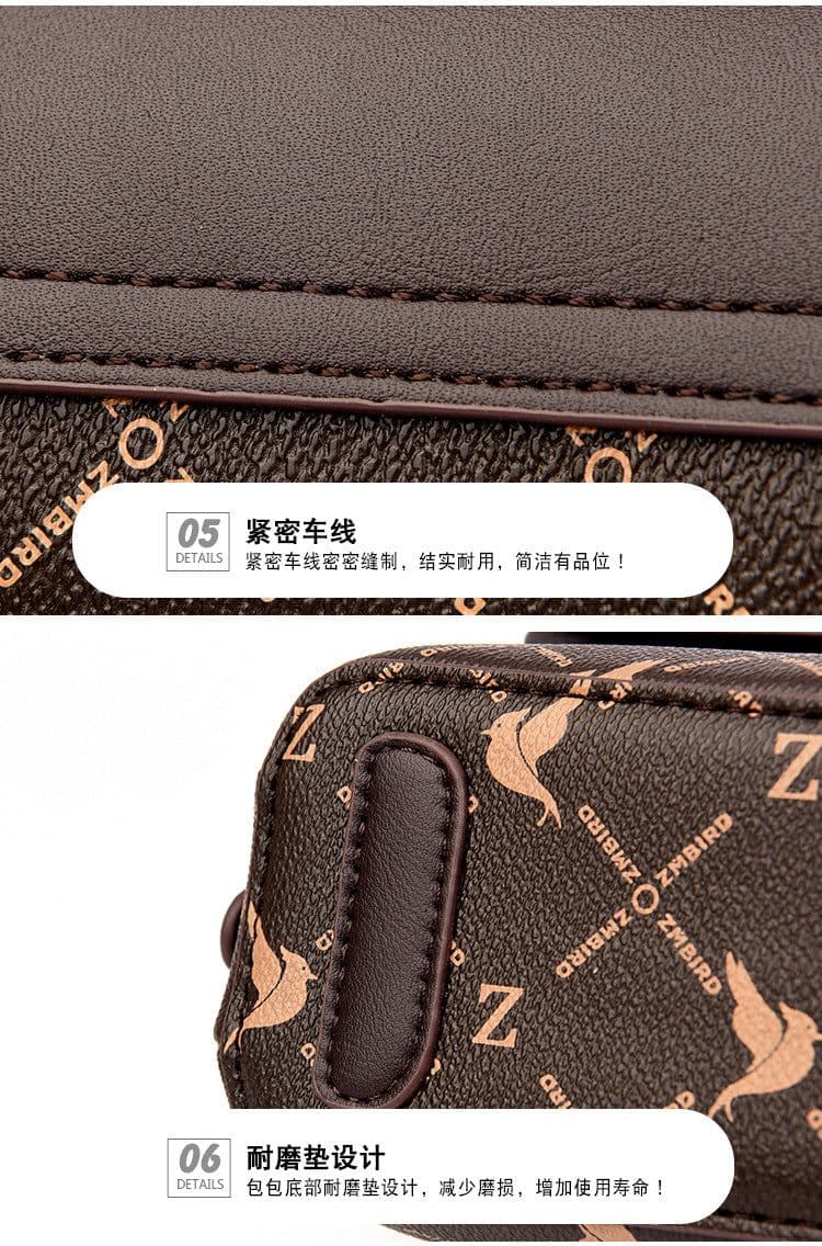 image-Women's 2023 Messenger Bag, Soft PVC Zipper Handbag, Animal Print
