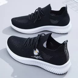 image-Women's Sports Mesh Running Shoes - Pink Low Cut