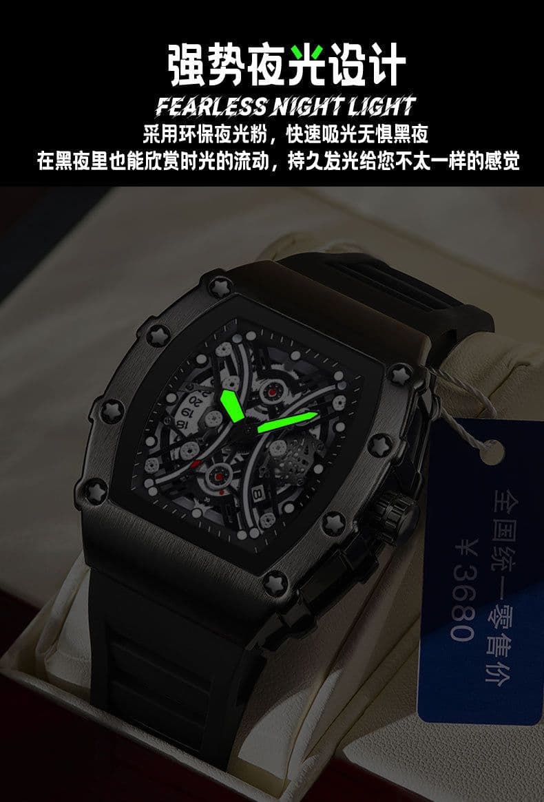 image-Kingston K-2018B Men's Watch Barrel Quartz 42mm