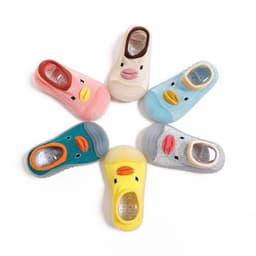 image-Baby Walker Sock Shoes - Ducks Beige 25