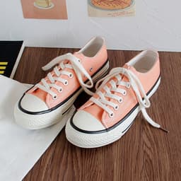image-Triple vulcanization 1970s classic re-engraved low-cut color canvas shoes female students Korean version 2023 spring board shoes