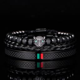 image-Morooki Stainless Steel Bracelet Set - Gold