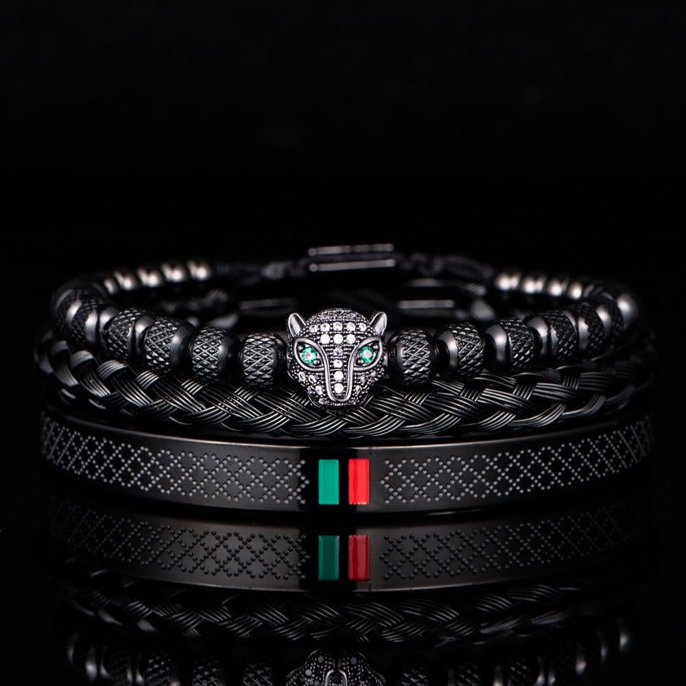 image-Morooki Stainless Steel Bracelet Set - Gold