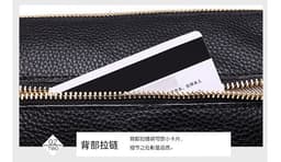 image-Genuine Leather Handbag - Pillow Bag One-Shoulder Black