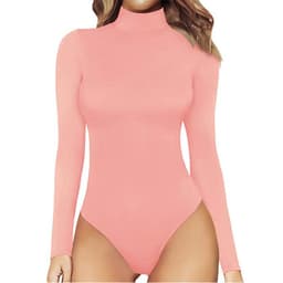 image-Women's Brown Polyester Jumpsuit - Long Sleeve XL